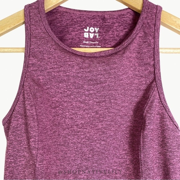 JoyLab Women’s Performance Long Line Mini Striped Sports Bra Sz Small, Purple - Picture 4 of 7